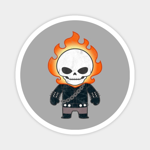 Kawaii Ghost Rider (Johnny Blaze) 💀🔥 Magnet by gabradoodle